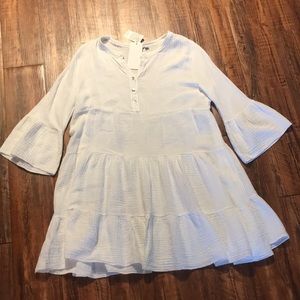 White gauze dress NWT
